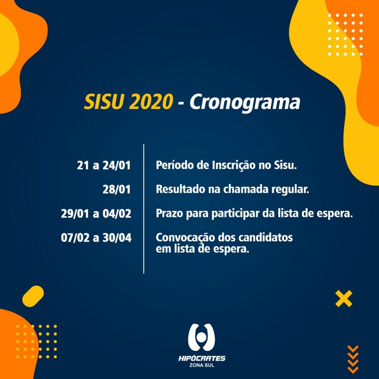 SISU 2020 – Cronograma